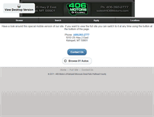 Tablet Screenshot of 406motors.com